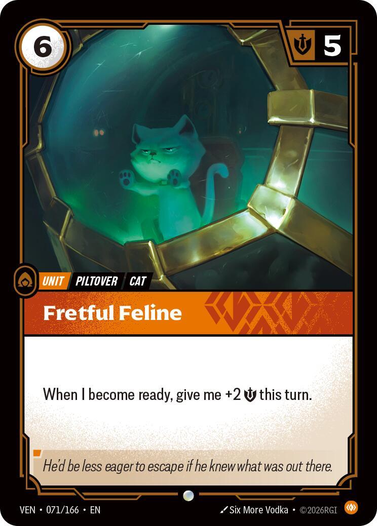 Riftbound: League of Legends Trading Card Game: Fretful Feline card image
