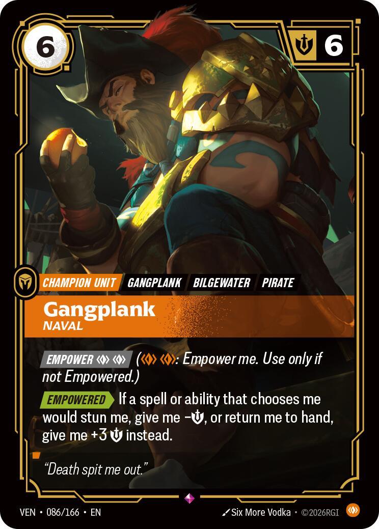 Riftbound: League of Legends Trading Card Game: Gangplank - Naval card image