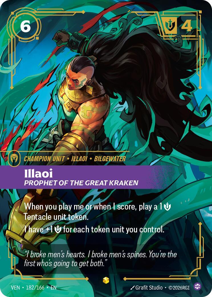 Riftbound: League of Legends Trading Card Game: Illaoi - Prophet of the Great Kraken (Overnumbered) card image