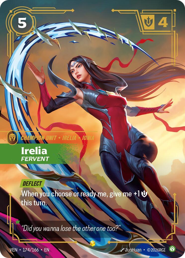 Riftbound: League of Legends Trading Card Game: Irelia - Fervent (Overnumbered) card image