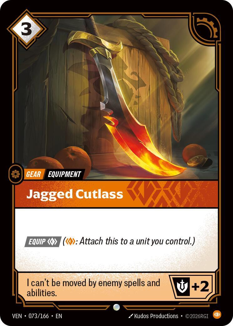 Riftbound: League of Legends Trading Card Game: Jagged Cutlass card image