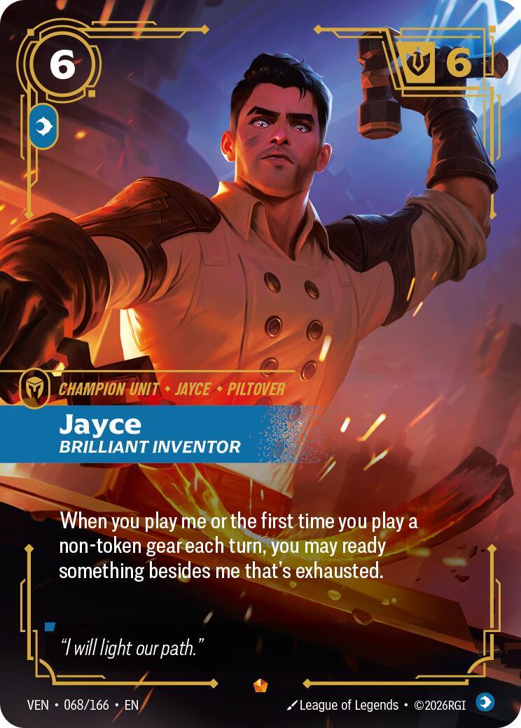Riftbound: League of Legends Trading Card Game: Jayce - Brilliant Inventor card image