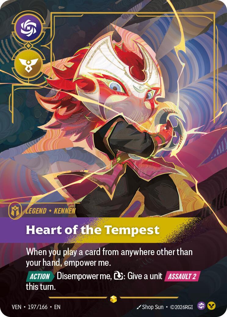 Riftbound: League of Legends Trading Card Game: Kennen - Heart of the Tempest (Overnumbered) card image