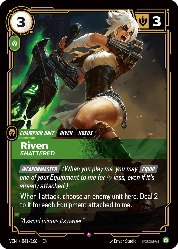 Riftbound: League of Legends Trading Card Game: Riven - Shattered card image