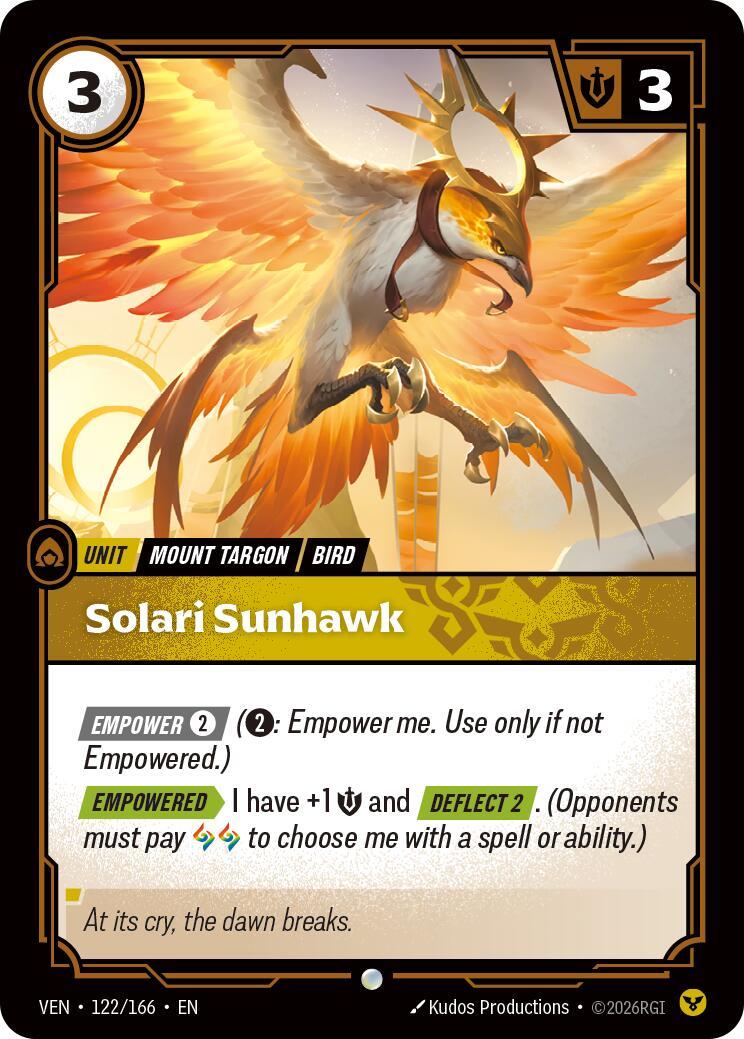 Riftbound: League of Legends Trading Card Game: Solari Sunhawk card image