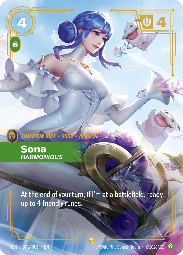 Riftbound: League of Legends Trading Card Game: Sona - Harmonious card image