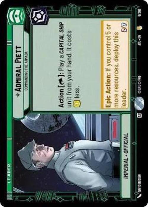 Star Wars: Unlimited: Admiral Piett - Commanding the Armada card image
