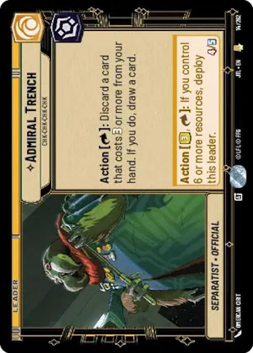 Star Wars: Unlimited: Admiral Trench - Chk-chk-chk-chk card image