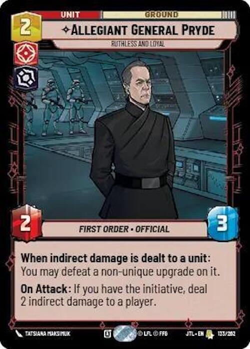 Star Wars: Unlimited: Allegiant General Pryde - Ruthless and Loyal card image