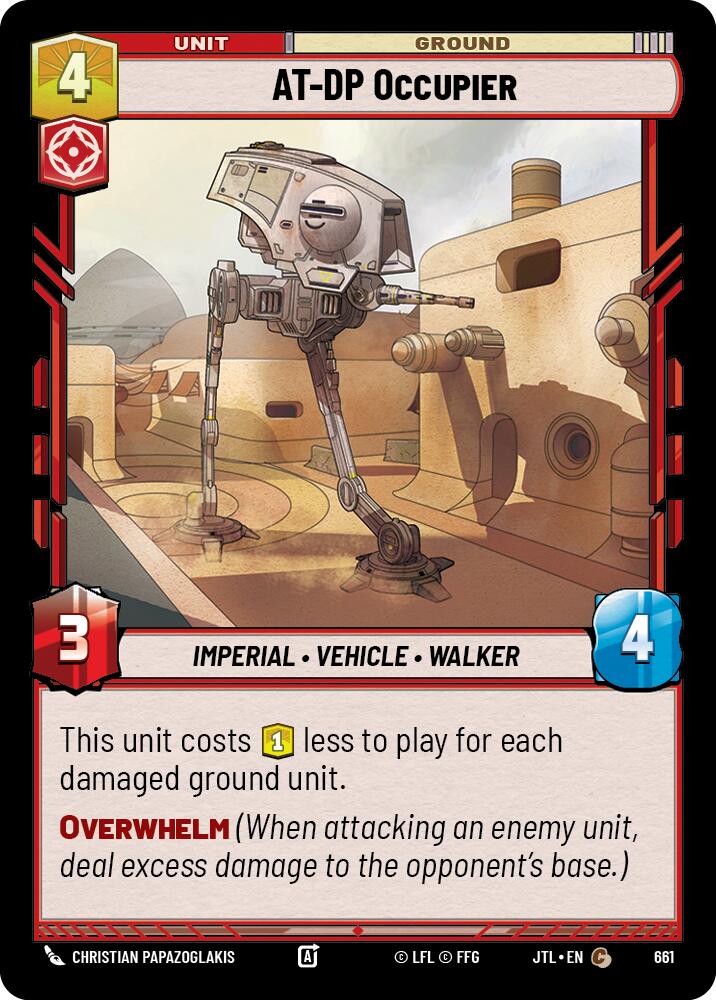 Star Wars: Unlimited: AT-DP Occupier (Foil) card image