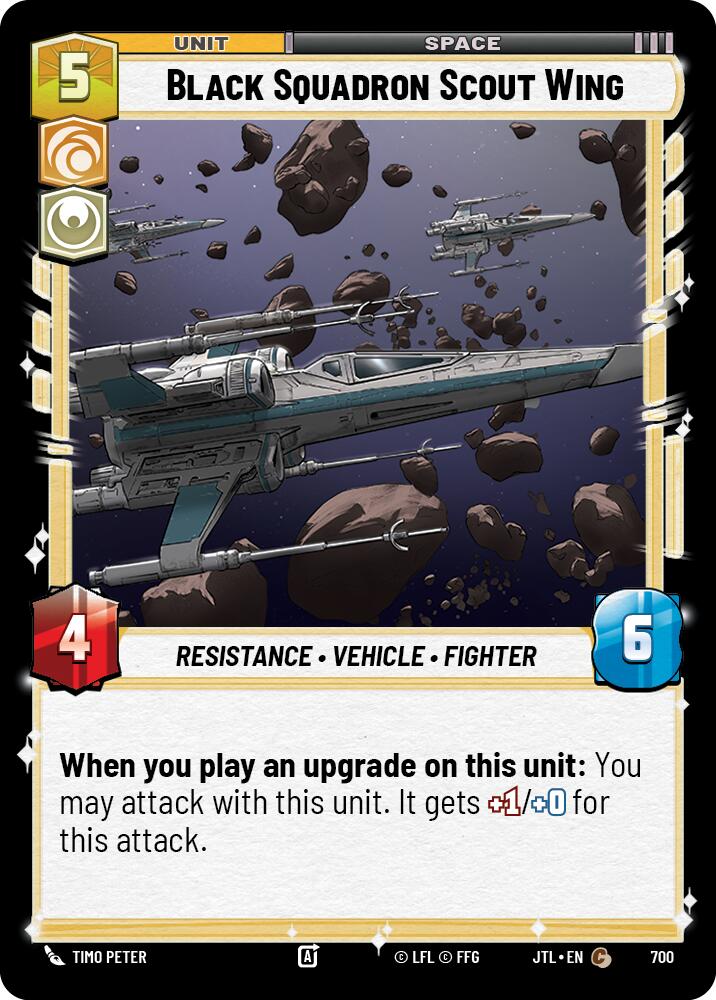Star Wars: Unlimited: Black Squadron Scout Wing (Foil) card image