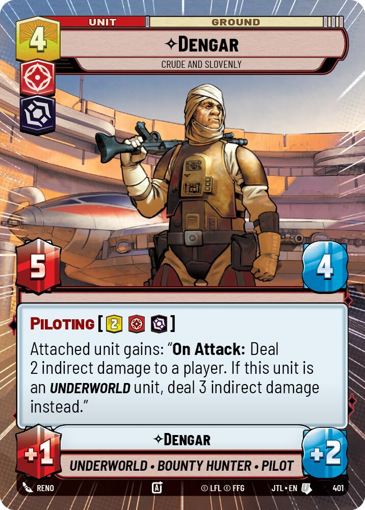 Star Wars: Unlimited: Dengar - Crude and Slovenly (Hyperspace) card image