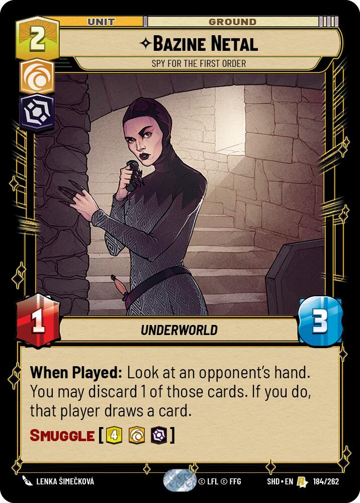 Star Wars: Unlimited: Bazine Netal - Spy for the First Order card image