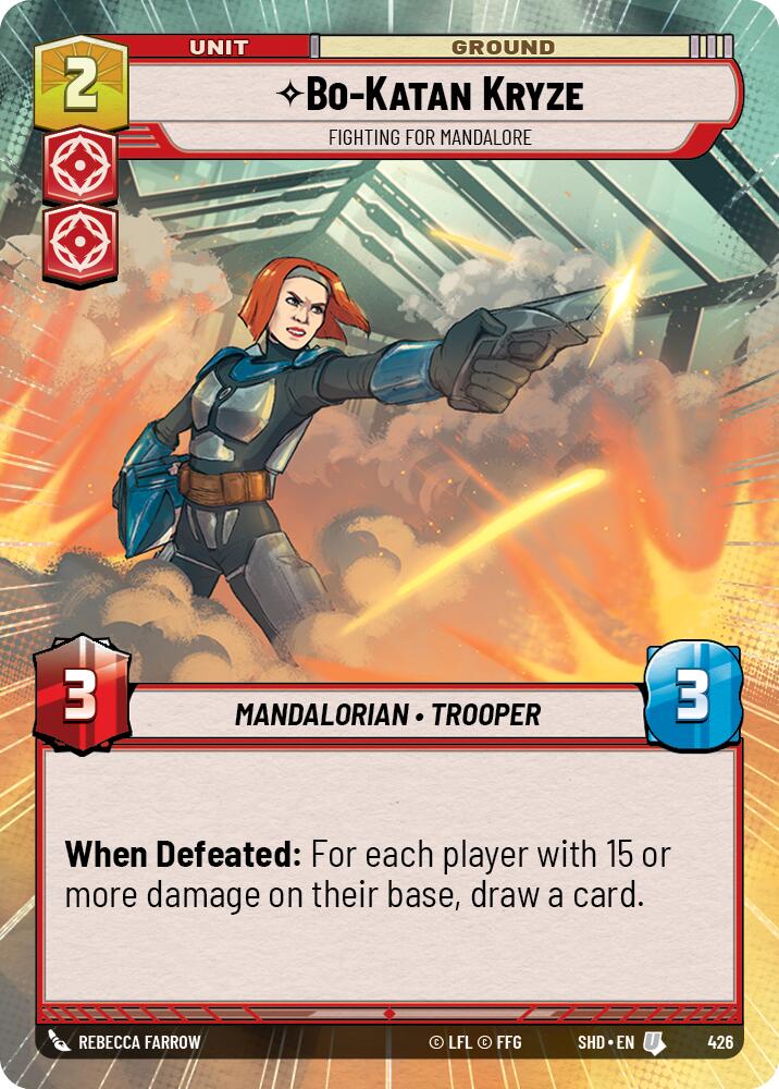 Star Wars: Unlimited: Bo-Katan Kryze - Fighting For Mandalore (Hyperspace) card image