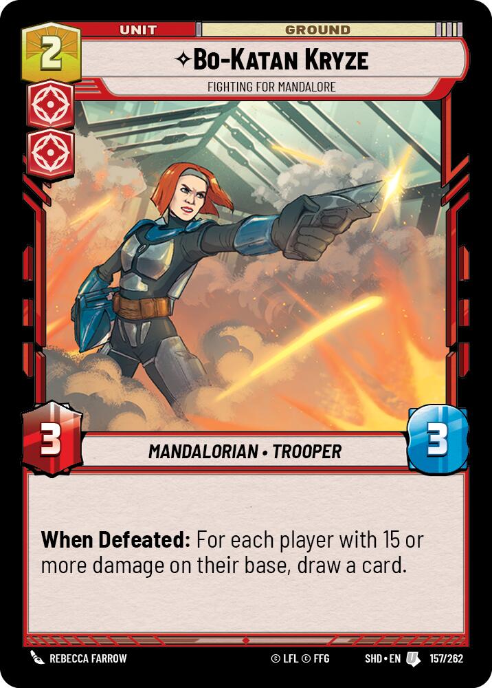 Star Wars: Unlimited: Bo-Katan Kryze - Fighting For Mandalore card image