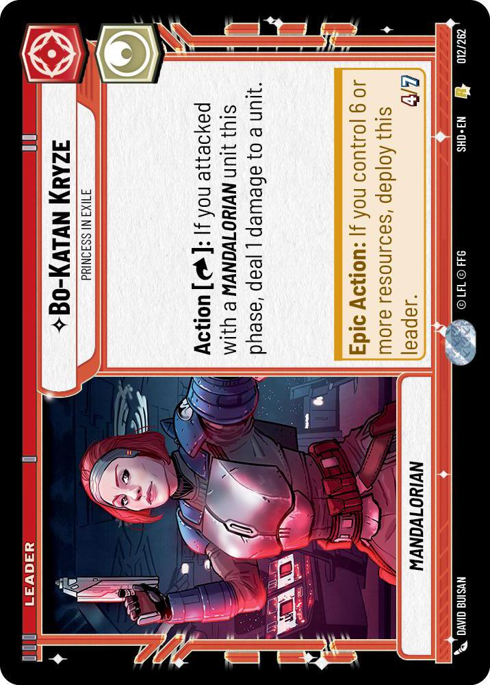 Star Wars: Unlimited: Bo-Katan Kryze - Princess in Exile card image