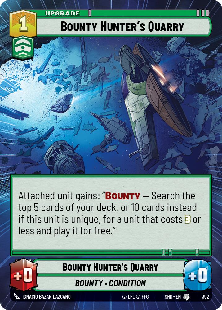 Star Wars: Unlimited: Bounty Hunter's Quarry (Hyperspace) card image