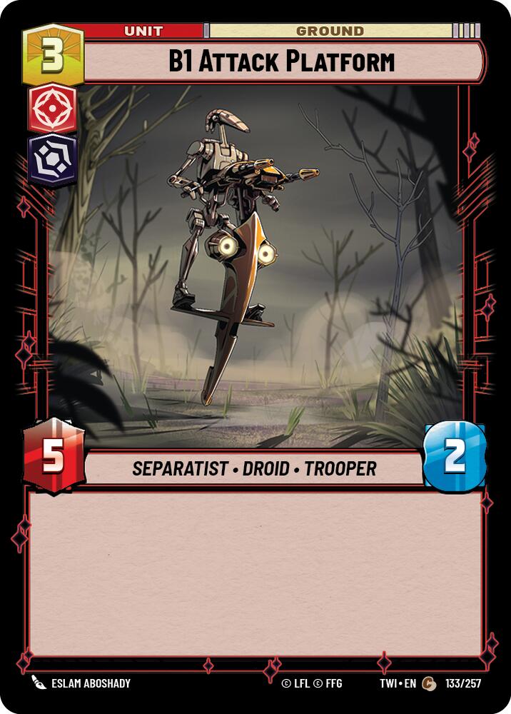 Star Wars: Unlimited: B1 Attack Platform card image
