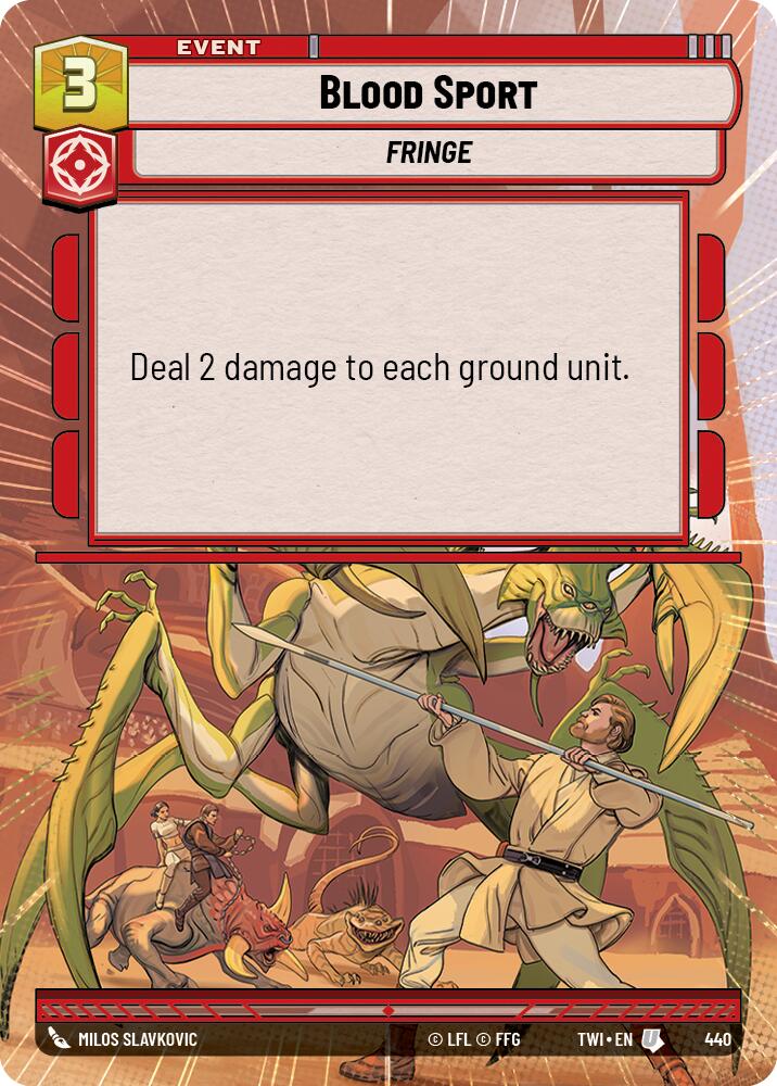 Star Wars: Unlimited: Blood Sport (Hyperspace) card image