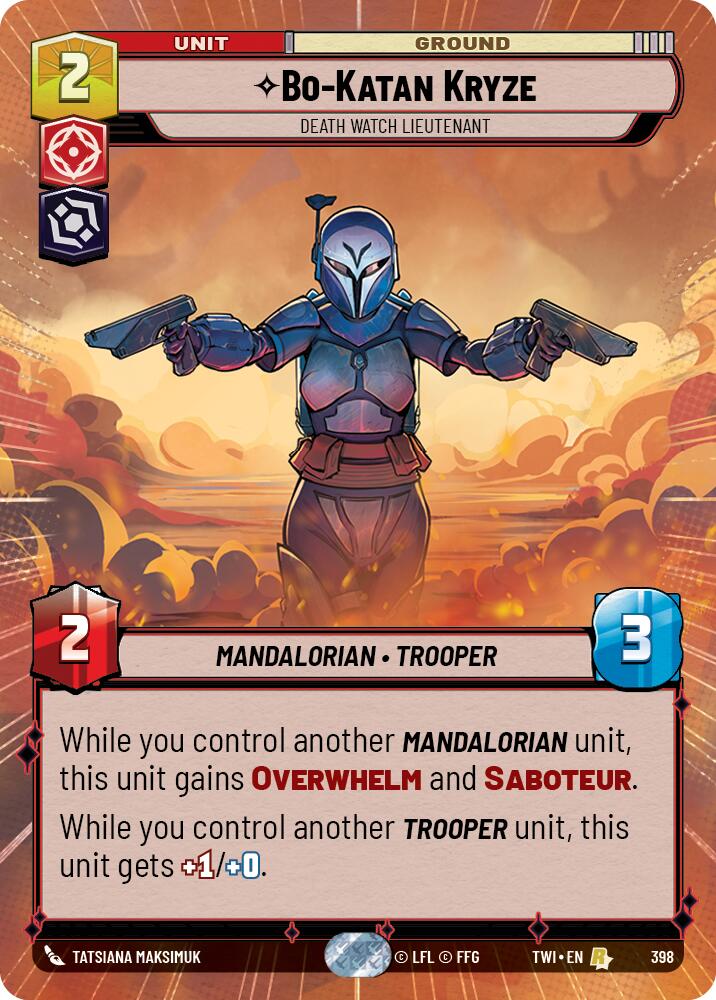 Star Wars: Unlimited: Bo-Katan Kryze - Death Watch Lieutenant (Hyperspace) card image