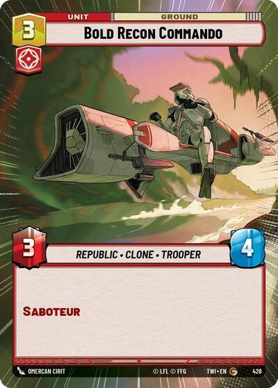 Star Wars: Unlimited: Bold Recon Commando (Hyperspace) card image