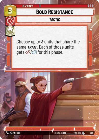 Star Wars: Unlimited: Bold Resistance (Hyperspace) card image