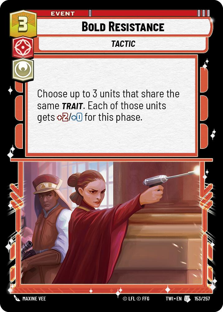 Star Wars: Unlimited: Bold Resistance card image