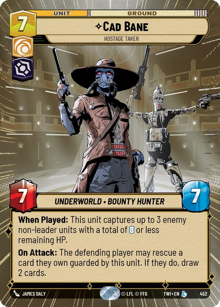 Star Wars: Unlimited: Cad Bane - Hostage Taker (Hyperspace) card image