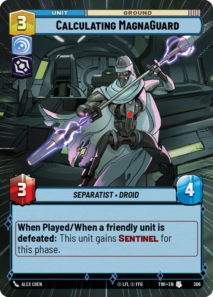 Star Wars: Unlimited: Calculating MagnaGuard (Hyperspace) card image