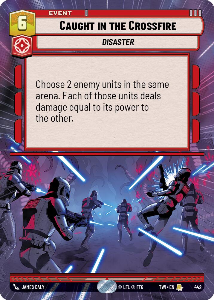 Star Wars: Unlimited: Caught in the Crossfire (Hyperspace) card image