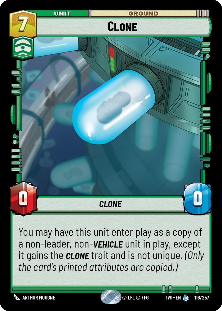 Star Wars: Unlimited: Clone card image