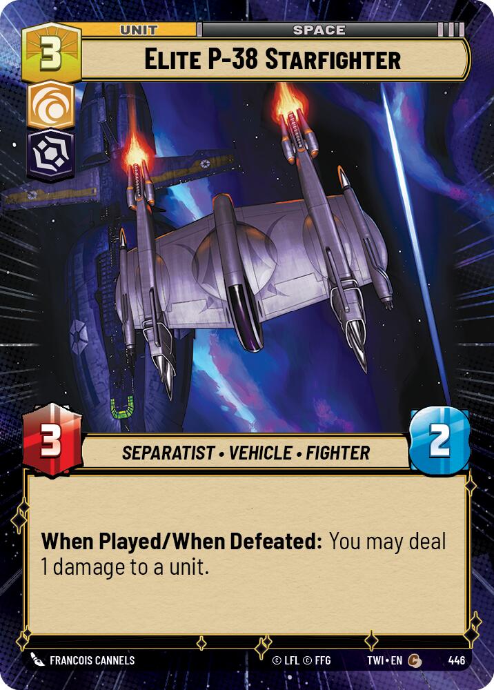 Star Wars: Unlimited: Elite P-38 Starfighter (Hyperspace) card image