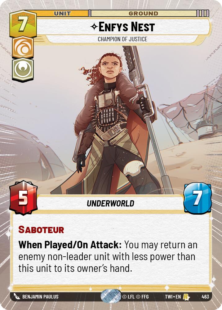 Star Wars: Unlimited: Enfys Nest - Champion of Justice (Hyperspace) card image