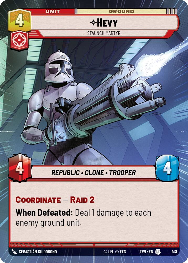 Star Wars: Unlimited: Hevy - Staunch Martyr (Hyperspace) card image