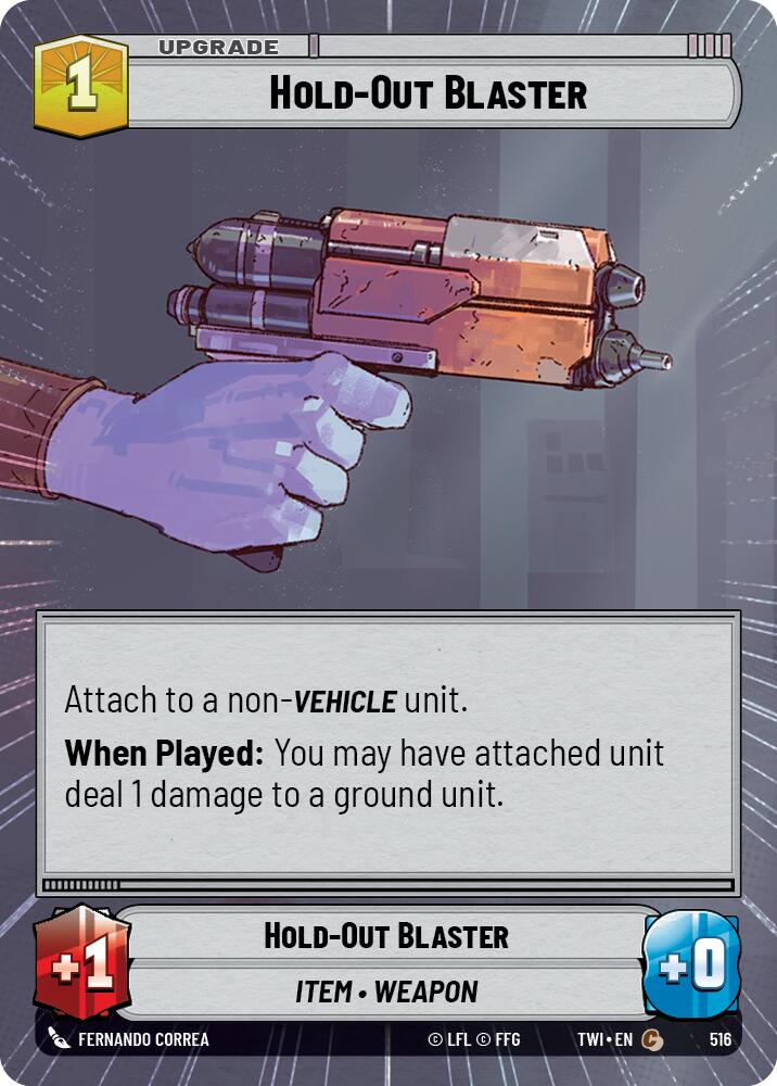 Star Wars: Unlimited: Hold-Out Blaster (Hyperspace) card image