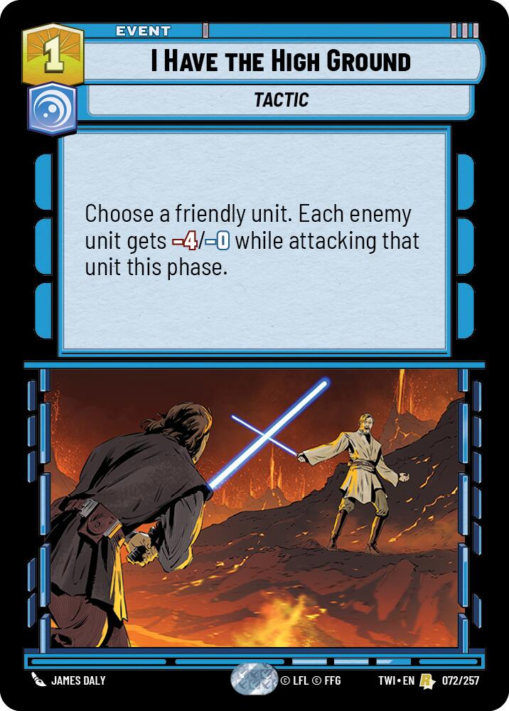 Star Wars: Unlimited: I Have The High Ground card image
