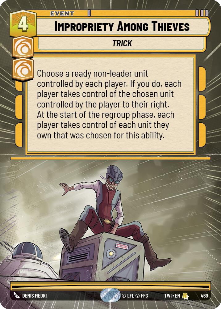 Star Wars: Unlimited: Impropriety Among Thieves (Hyperspace) card image