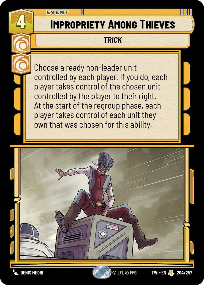 Star Wars: Unlimited: Impropriety Among Thieves card image