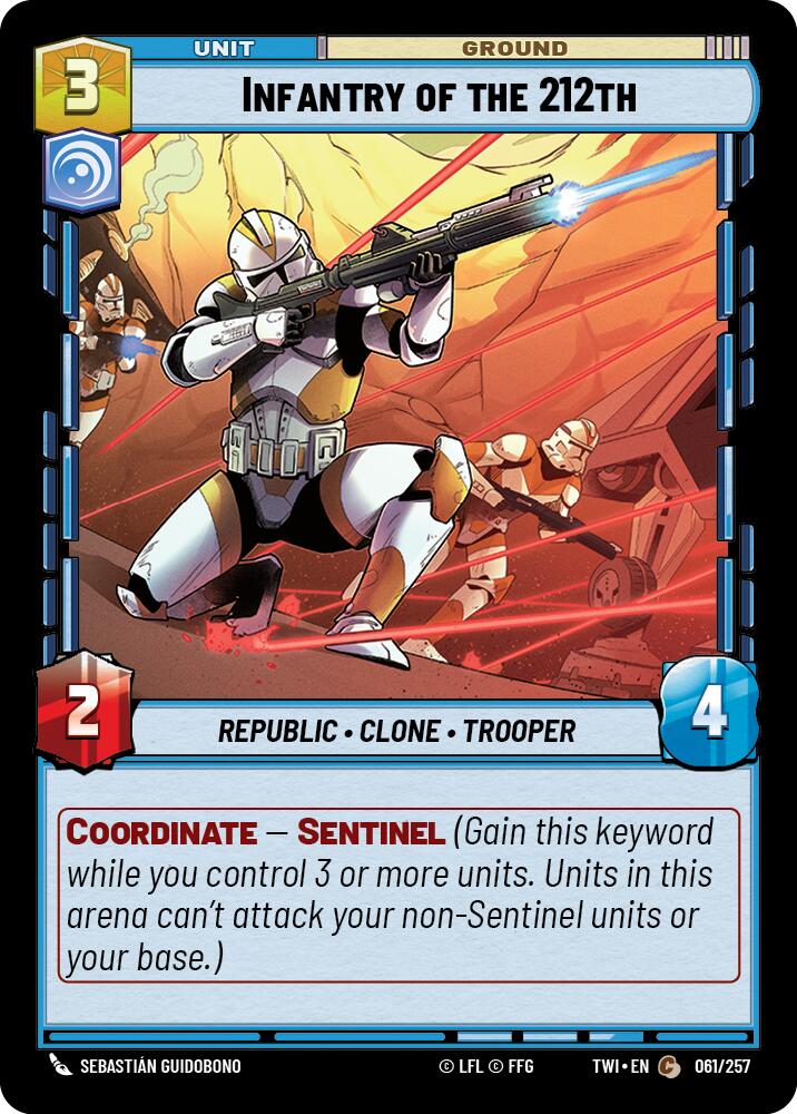 Star Wars: Unlimited: Infantry of the 212th card image