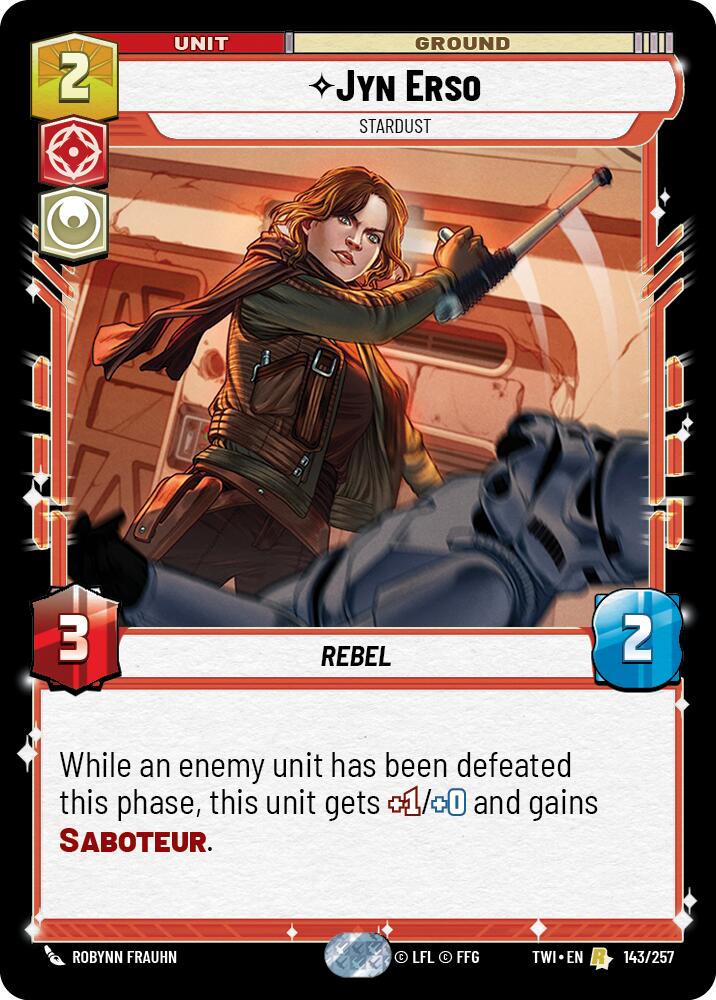 Star Wars: Unlimited: Jyn Erso - Stardust card image