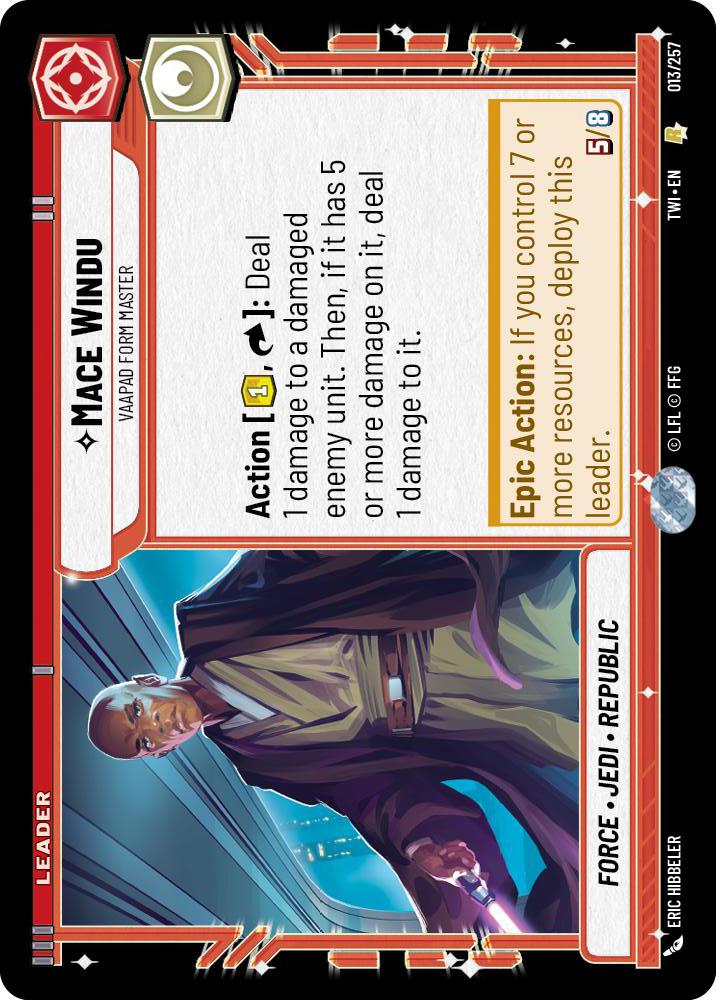 Star Wars: Unlimited: Mace Windu - Vaapad Form Master card image