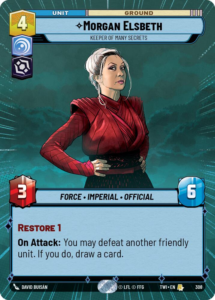 Star Wars: Unlimited: Morgan Elsbeth - Keeper of Many Secrets (Hyperspace) card image