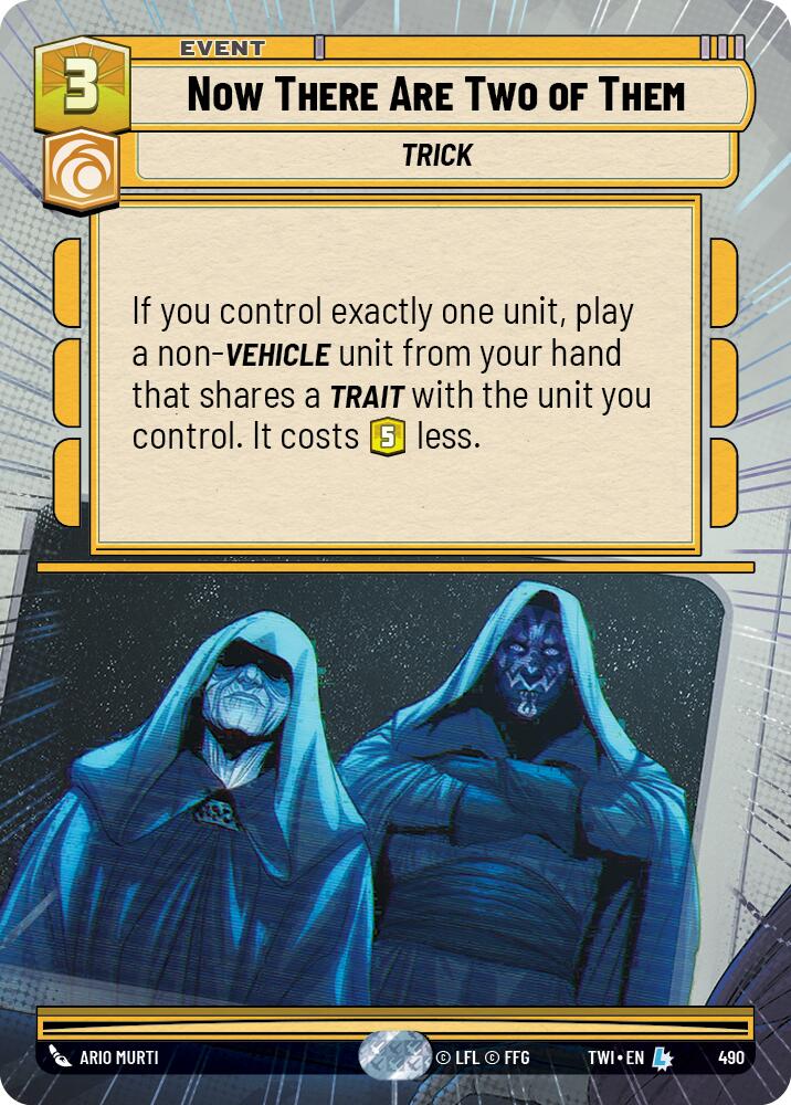 Star Wars: Unlimited: Now There Are Two of Them (Hyperspace) card image