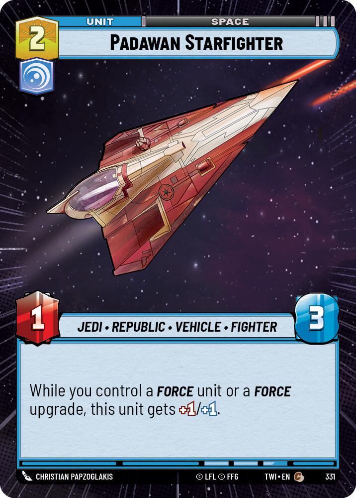 Star Wars: Unlimited: Padawan Starfighter (Hyperspace) card image