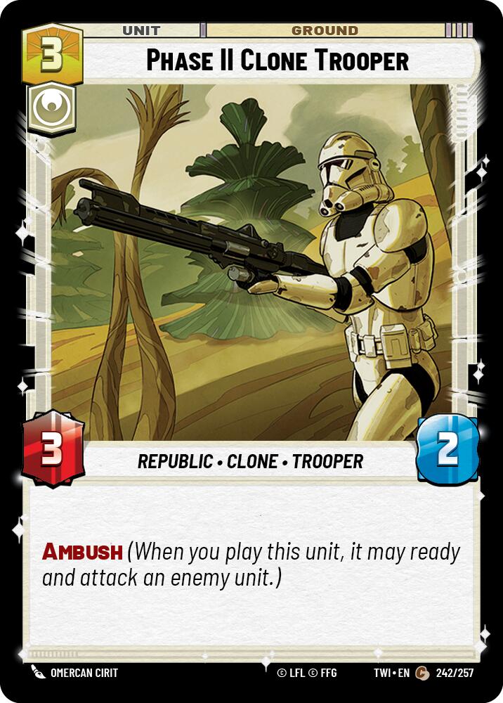 Star Wars: Unlimited: Phase II Clone Trooper card image