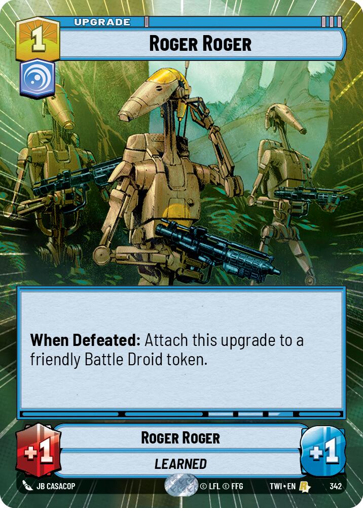 Star Wars: Unlimited: Roger Roger (Hyperspace) card image