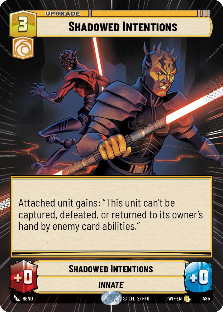 Star Wars: Unlimited: Shadowed Intentions (Hyperspace) card image