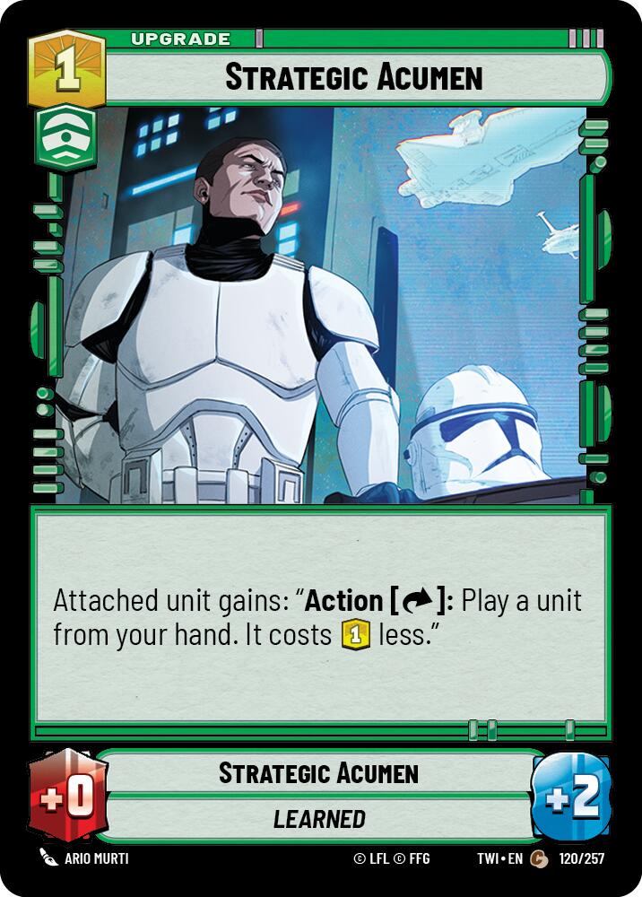 Star Wars: Unlimited: Strategic Acumen card image