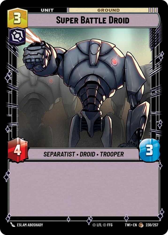 Star Wars: Unlimited: Super Battle Droid card image