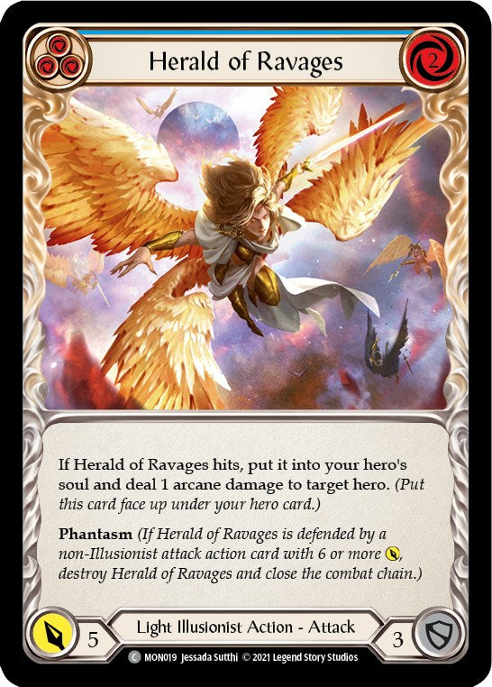 Flesh and Blood TCG: Herald of Ravages (Blue) image